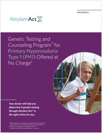 Primary Hyperoxaluria Type 1 (PH1) Genetic Testing - Brochure Thumbnail